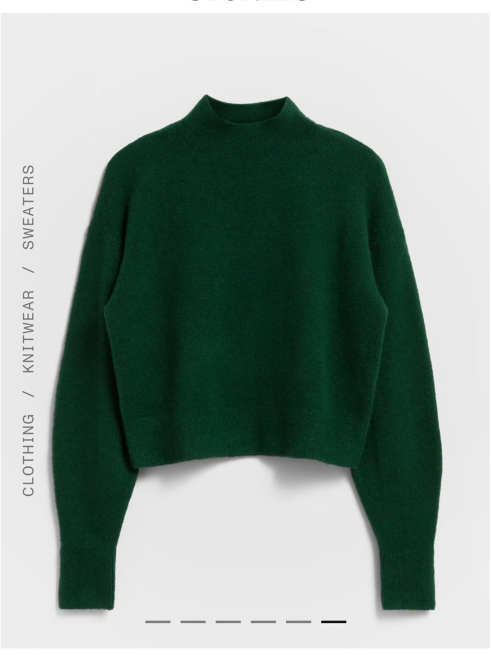 & Other Stories mock neck sweater